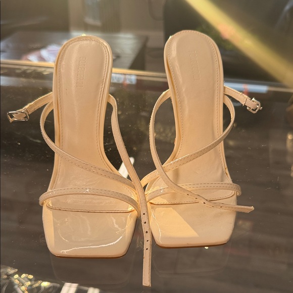 Forever 21 Shoes - Elegant Cream Strappy Heels